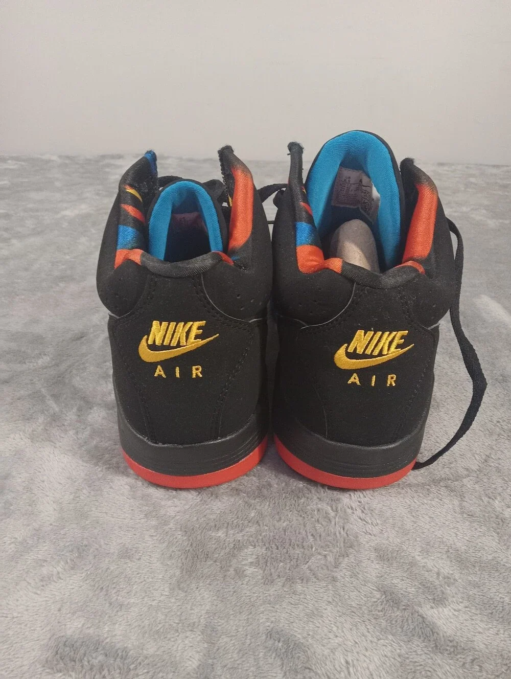 Nike Air Flight Lite Mid Black Orange Blue Scottie Pippen Size 8.5 NWT